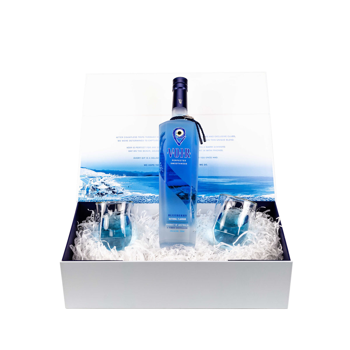 Signature – 700ml Voir Vodka & 2 Glasses